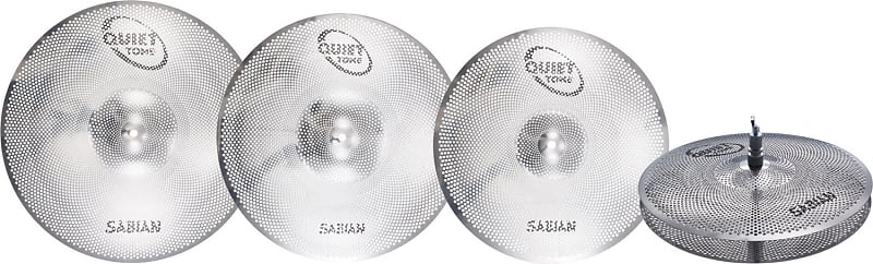 Sabian QTPC501 14" Hi-Hats 16" Crash 18" Crash 20" Ride Quiet Tone Cymbal Pack image 1