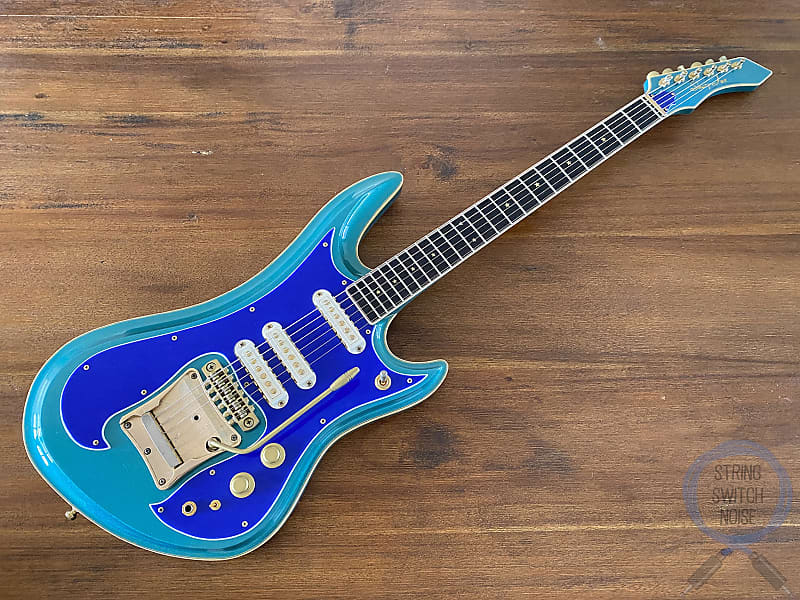 Guyatone Sharp Five LG-1200 Guitar, RARE, Blue Sparkle, MIJ