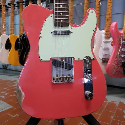 Fender   Custom Shop 1963 63 Telecaster Relic Fiesta Red for sale