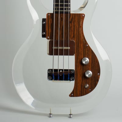 Ampeg  Dan Armstrong Solid Body Electric Bass Guitar (1969), ser. #D215A, black tolex hard shell case. image 3