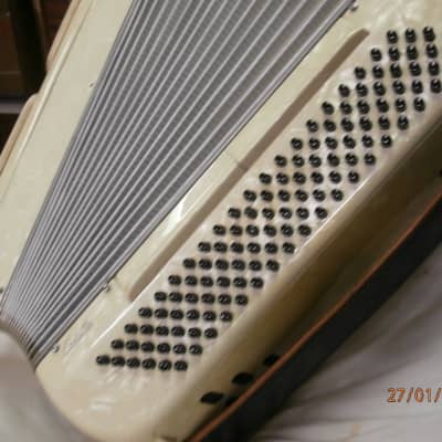 Settimio Soprani Coletta piano accordion 120 bass mod 703/78-- 1965-1975 Cream marble image 24