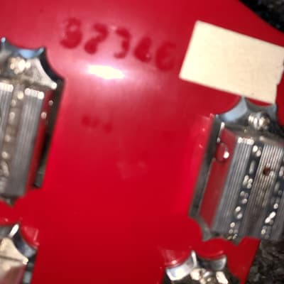 Vintage 1990 Gibson SG Special Electric guitar Ferrari red made in the USA image 11