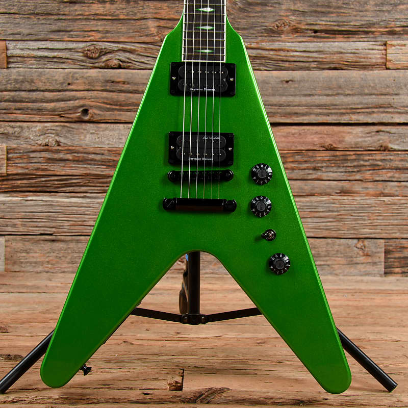 Gibson Dave Mustaine Signature "Rust in Peace" Flying V EXP Alien Tech Green 2022 image 1