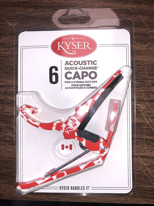 Kyser Capo Canadian Flag Print Reverb