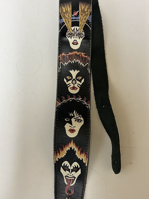 KISS Guitar Strap 2010 Fake Leather Reverb