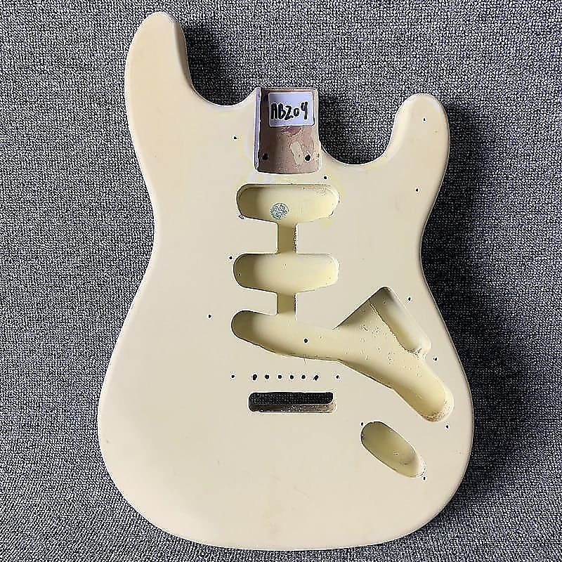 Cream Basswood Stratocaster Strat Style Guitar Body Reverb