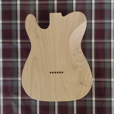 Woodtech Routing - 2 pc Alder - Arm & Belly Cut - Double Humbucker Telecaster Body - Unfinished image 2