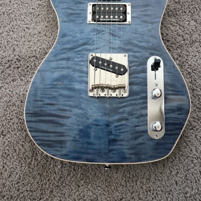 Kevin Barnes Custom Guitars #033 Tele-Inspired - Denim Blue Flame image 2