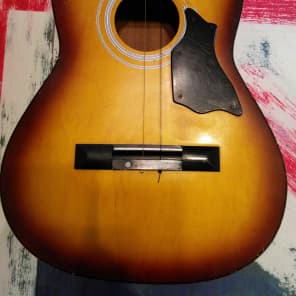 Trump TS27 Acoustic guitar 70's Golden Sunburst image 2