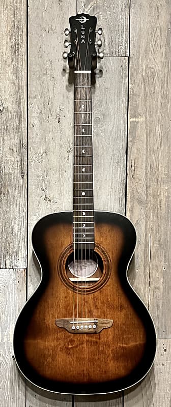 New Luna Art Series Distressed Folk 2023 Vintage Brownburst , We Ship Fast And Set Them up Right ! image 1