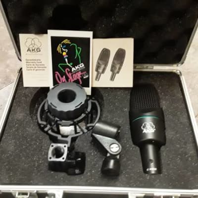 *Rare* Vintage 90's Era AKG Mic with Stand Clip, Shockmount, Case & Cable - (Never Used/100% Mint) image 14
