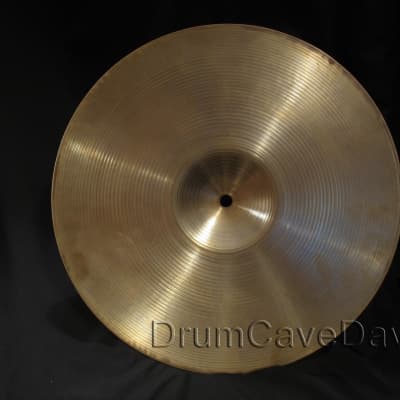 14" ZILDJIAN QUICK BEAT HI HAT CYMBALS, VINTAGE late 1970s HOLLOW LOGO, 1128 & 1202 grams image 7
