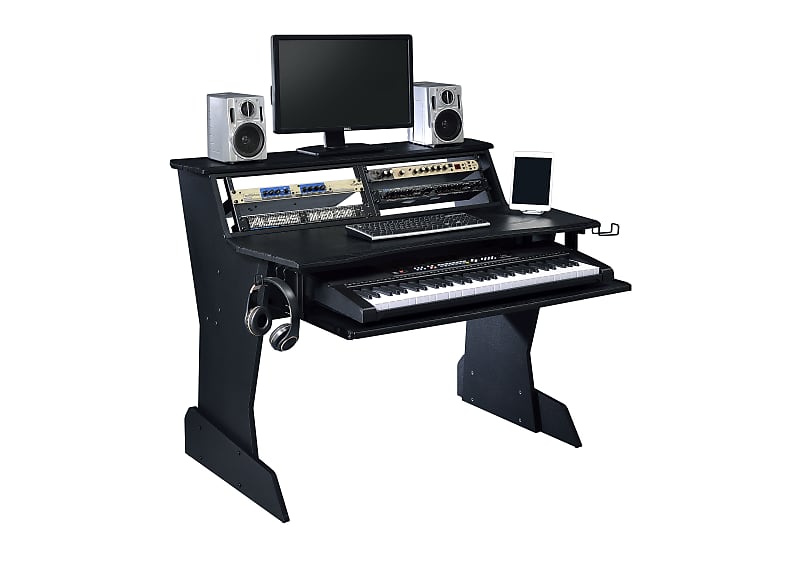 Musiea BE200 Series Recording Music Studio Desk Workstation with 2 x 4U Rack image 1