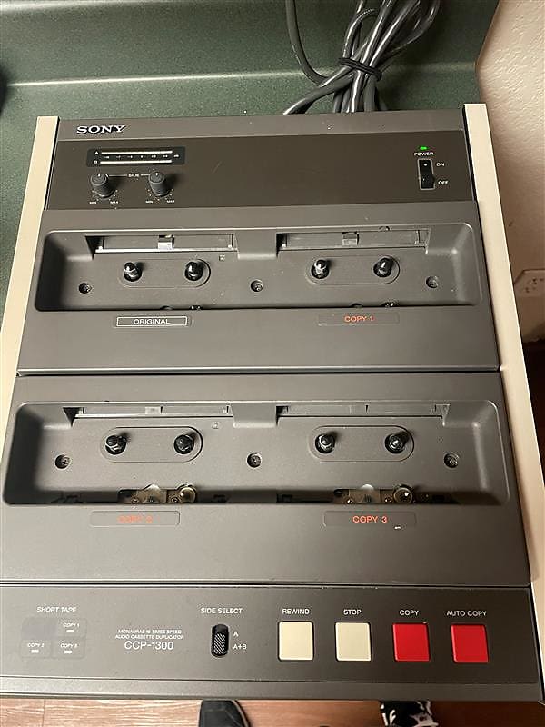 Sony CCP1300 Tape Duplicator TESTED WORKS Reverb