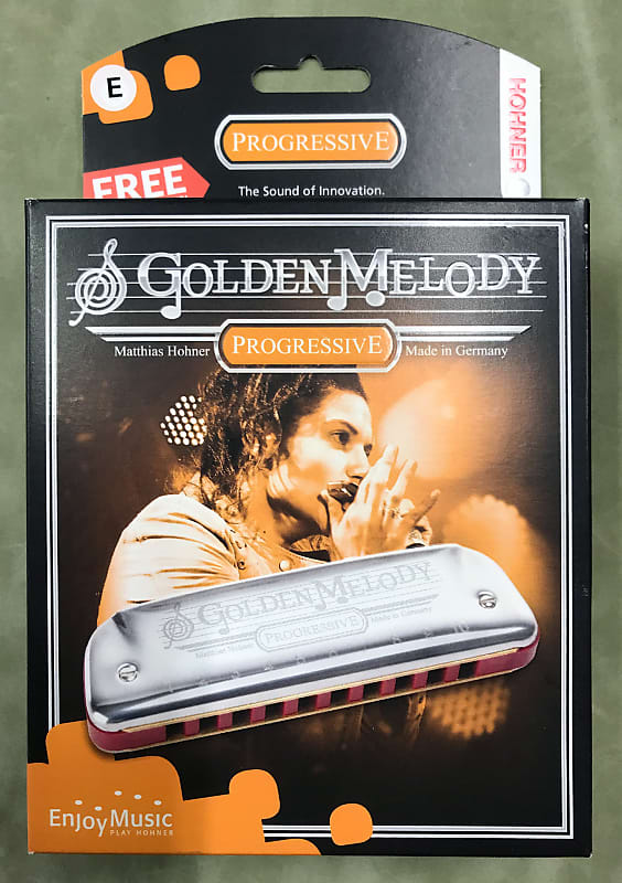Hohner Progressive Series Golden Melody Harmonica - Key of E image 1