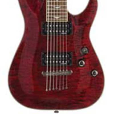 Schecter Omen Extreme 7 String Electric Guitar Black Cherry image 1
