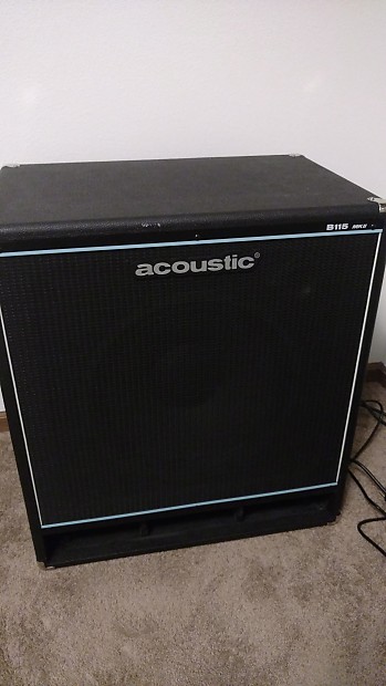 Acoustic B115 MKII 1x15 Bass Speaker Cab Black | Reverb