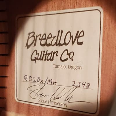 1998 Breedlove RD20X w OHSC - Signed by Steve Henderson image 19