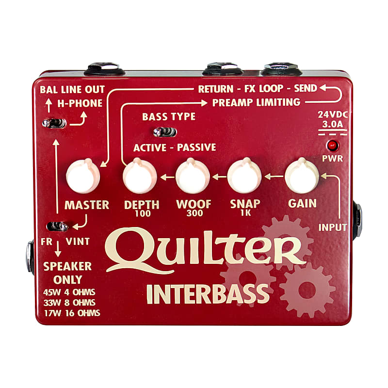 Quilter InterBass Pedal Sized 45W Bass Amplifier Head / DI