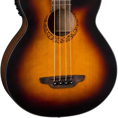 Luna Tribal Acoustic / Electric Bass 34 Inch Scale TSB image 9
