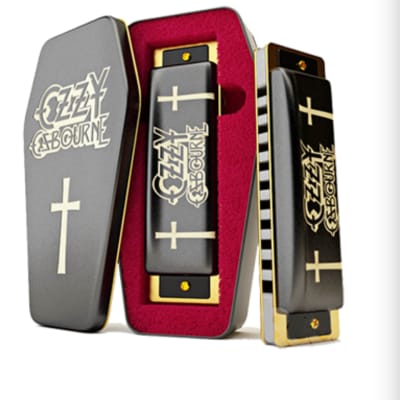 Hohner Harmonica Ozzy Osbourne Signature - Black / Gold image 3