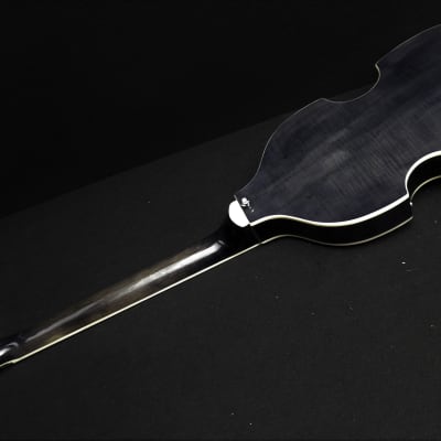Hofner HI-459-PE TBK Beatle 6 String Electric Guitar Transparent Black Violin Body Shape image 8