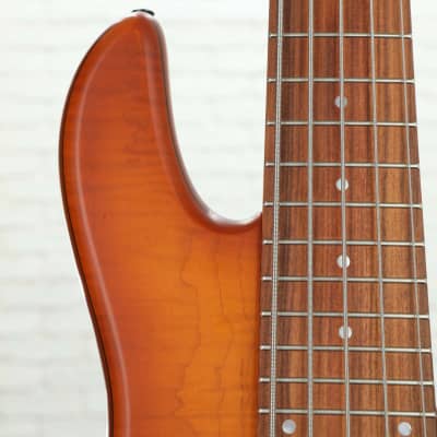 Fodera Fodera Emperor Standard Special 5-string Electric Bass 2019 Amber Burst image 3
