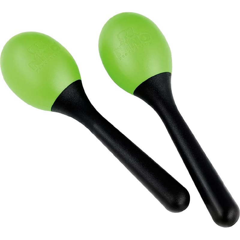 Nino Percussion Plastic Egg Maracas Green Reverb