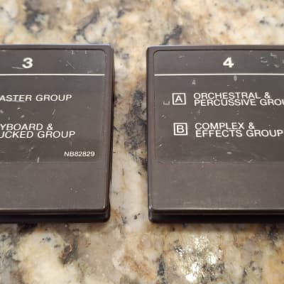 Yamaha DX7 data Rom cartridges #3 and #4