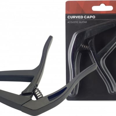 Stagg SCPX-CU BK Curved Guitar Trigger Capo Black for sale