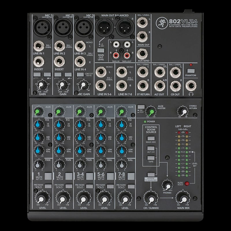 Mackie 802VLZ4 8-Channel Ultra Compact Mixer | Reverb