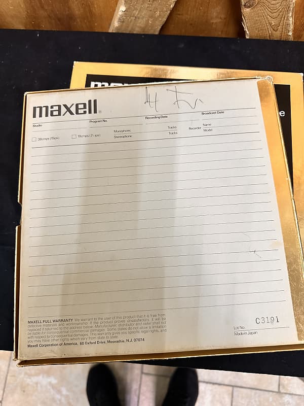 Maxell UD Ultra Dynamic Tape - Reel to Reel Warehouse