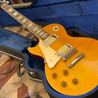 Very Rare Japanese Left-Handed Orville by Gibson Amberburst Les Paul Standard 1992 with HSC image 14
