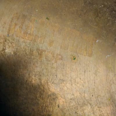 VINTAGE: Paiste 15' Giant Beat Hi-Hat Cymbals (Pair) from 1960s  - White Label image 5