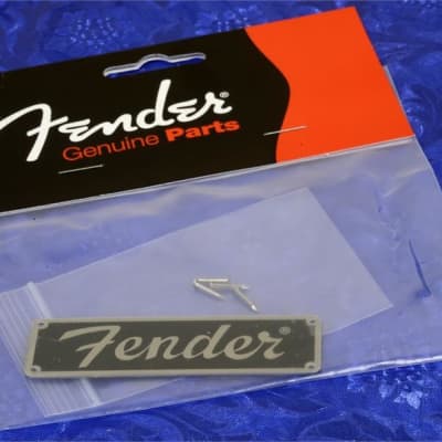Fender '50s Style Tweed Amplifier Amp Logo With Mounting Pins, 0994096000 image 2
