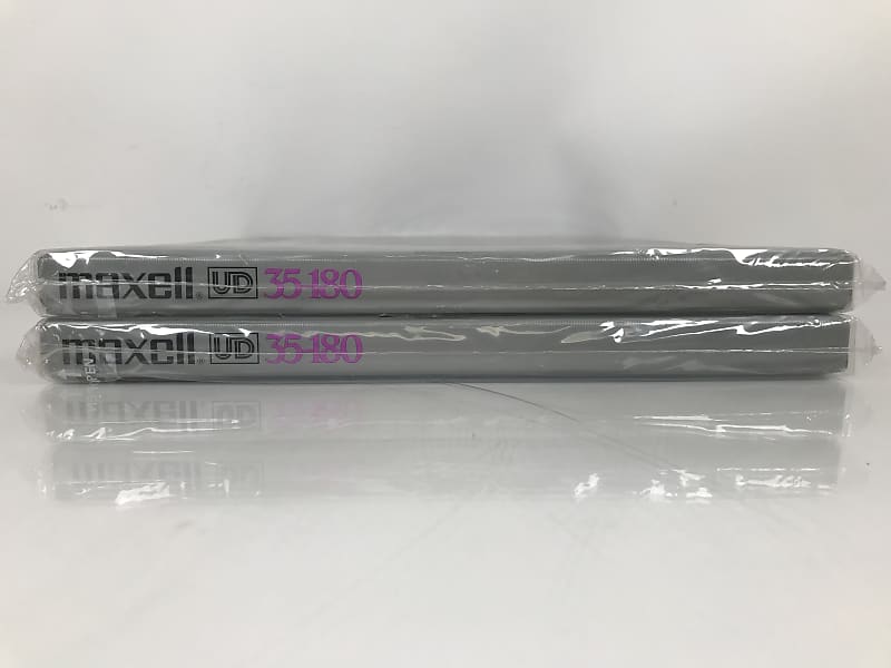 New Maxell UD 35-180 10.5 Metal Blank Reel to Reel Tape (Pair)