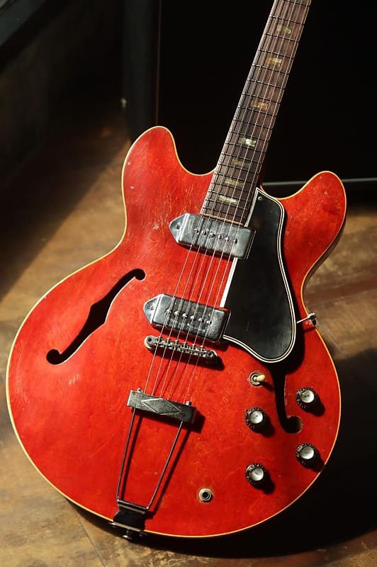 Gibson Es330 Original Brazilian Board 1966 Cherry Burst Reverb
