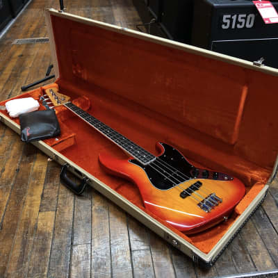 Fender Rarities Flame Ash Top Jazz Bass 2019 Plasma Red Burst w/Hard Case, All Materials image 11