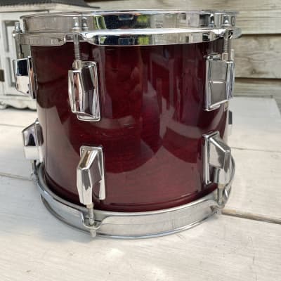Pearl Professional DLX tom 10x8” 1983 - Wine red image 9