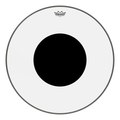 Remo CS0315-10 Clear Controlled Sound Drum Head - 15-Inch - Black Dot on Top image 4