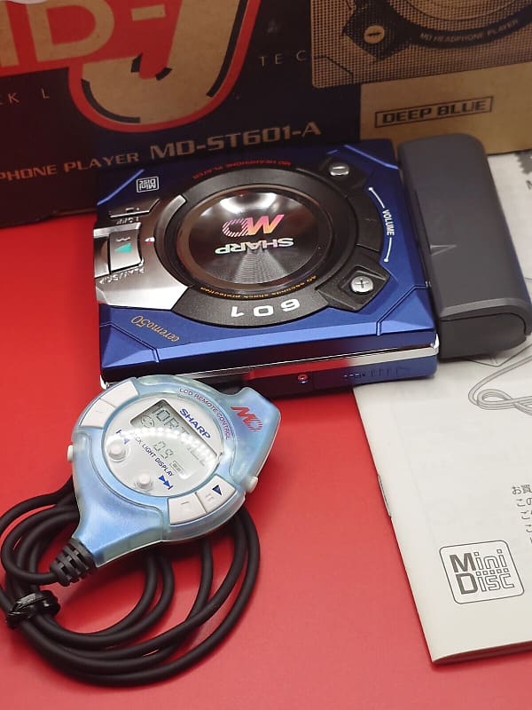 RARE Alps Alpine Ceremo50 Blue Sharp MD-ST601-A Walkman MiniDisc