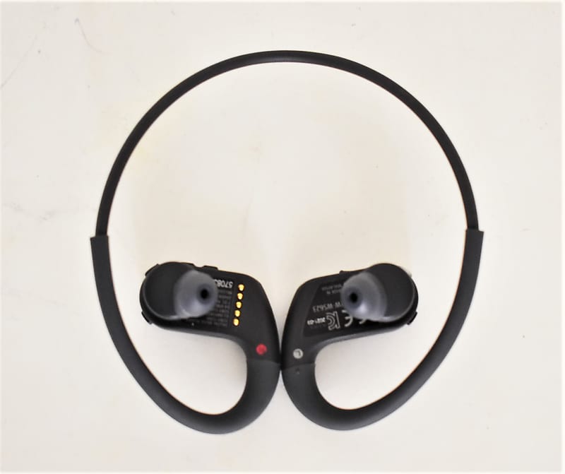 Headphone-Integrated Walkman Reverb Wearable Player Sony | -Black 4GB NW-WS413 MP3 Sports