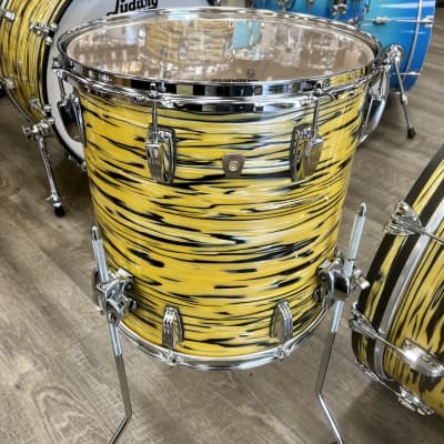 Ludwig Classic Maple Fab 3Pc Shell Pack 13/16/22 (Lemon Oyster) image 4