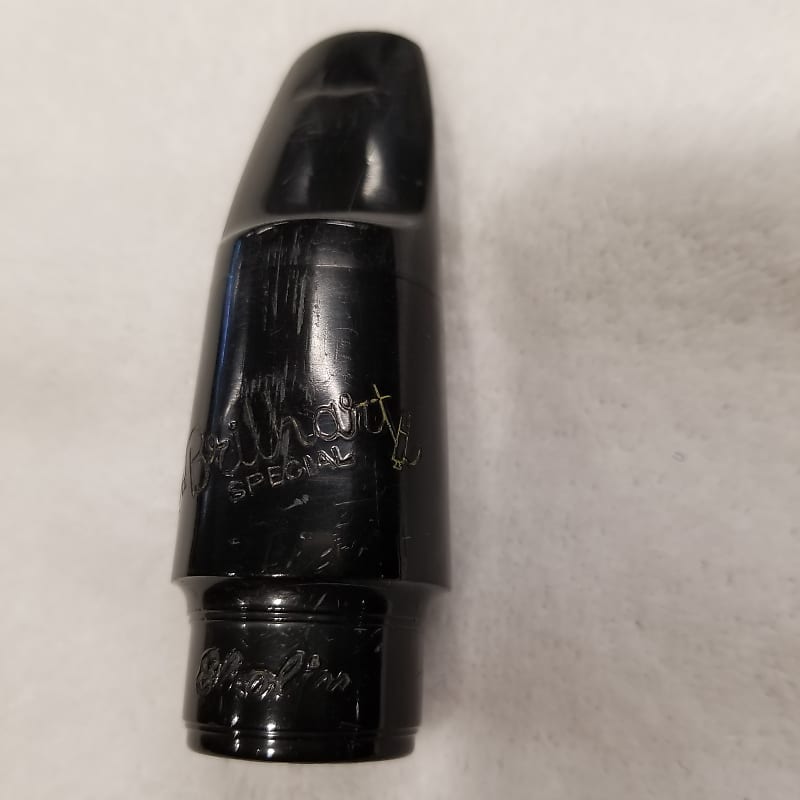 Vintage Brilhart Ebolin Alto Saxopone Mouthpiece, Serial #161402, with  vintage cap and ligature