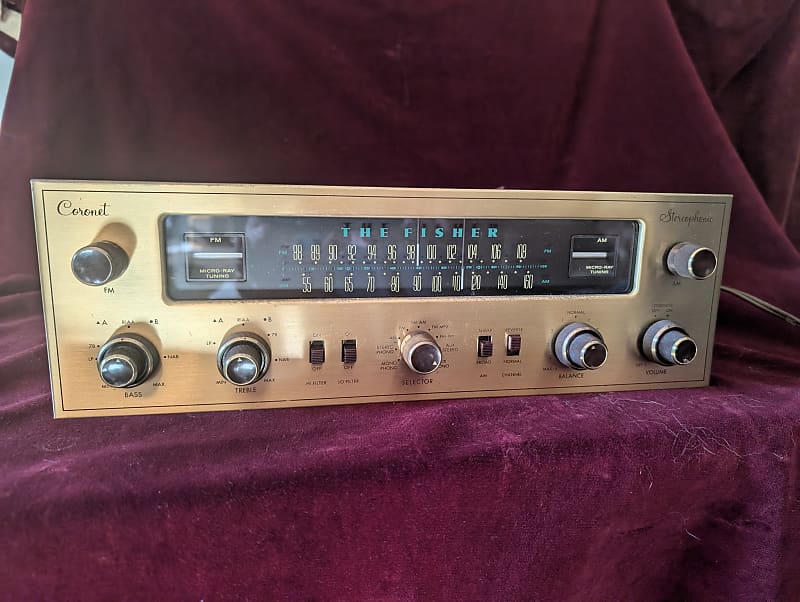 fisher Coronet 100t preamplifier completely restored and optimized  			