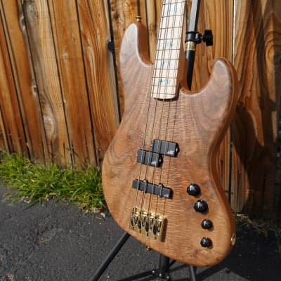 Spector USA Coda 4 Clairo Walnut 4-String Bass Guitar w/ Deluxe Protec Gig Bag (2023) image 7