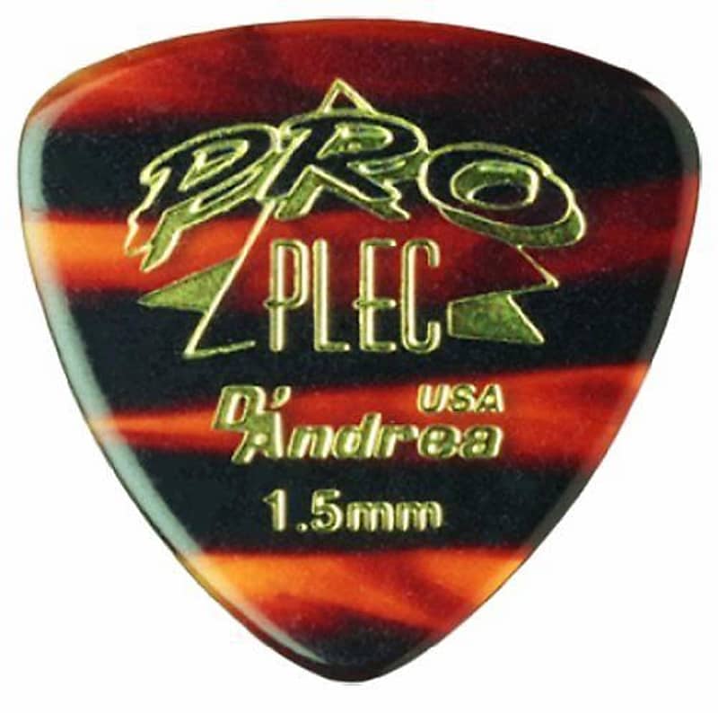 D'andrea Pro-Plec 346 ROUNDED TRIANGLE 1.5mm shell Guitar Picks -12 pack  Shell image 1