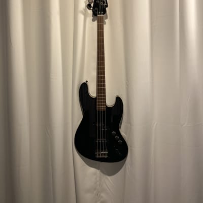 Fender Aerodyne Jazz Bass with Case 2018 Glass Black image 7