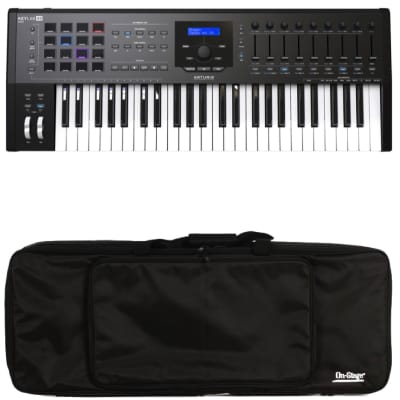 Arturia KeyLab 49 MkII MIDI Controller & On-Stage Keyboard KBA4049 Keyboard Gig Bag