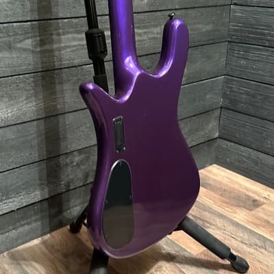Spector NS Dimension 4 String HP Multi Scale Electric Bass Guitar Plum Crazy B Stock image 4